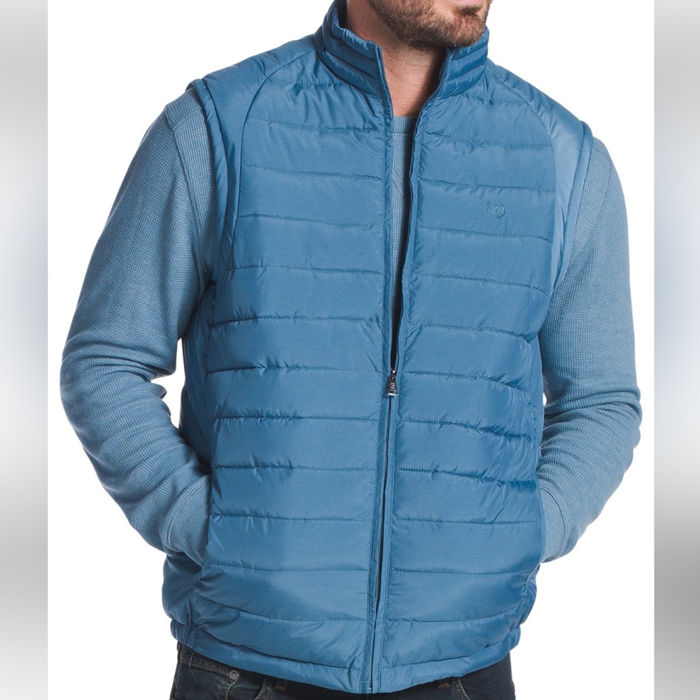Chaps Full Zip Quilted Vest (L)